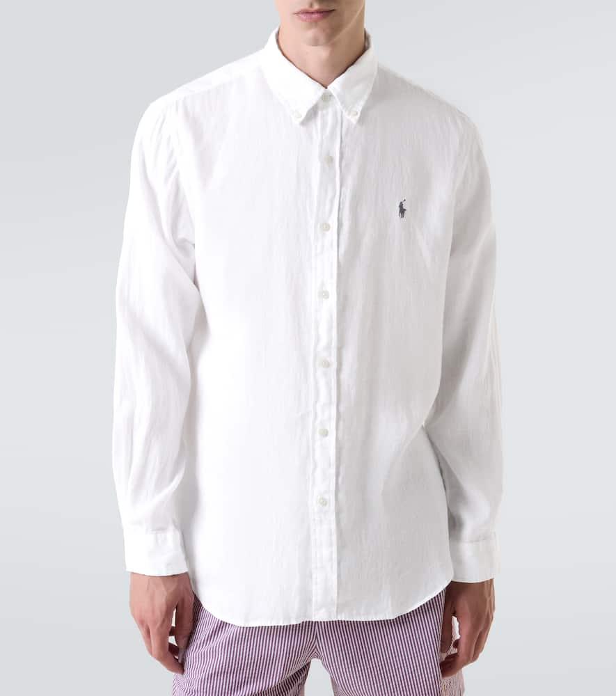 POLO RALPH LAUREN Long Sleeve Sport Shirt Clothing In White Product Image