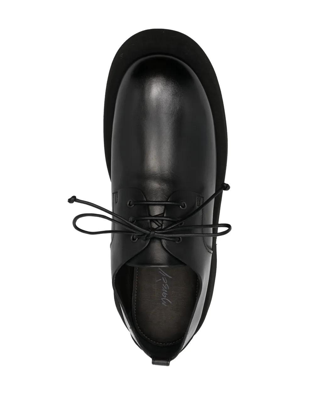 lace-up leather derby shoes Product Image