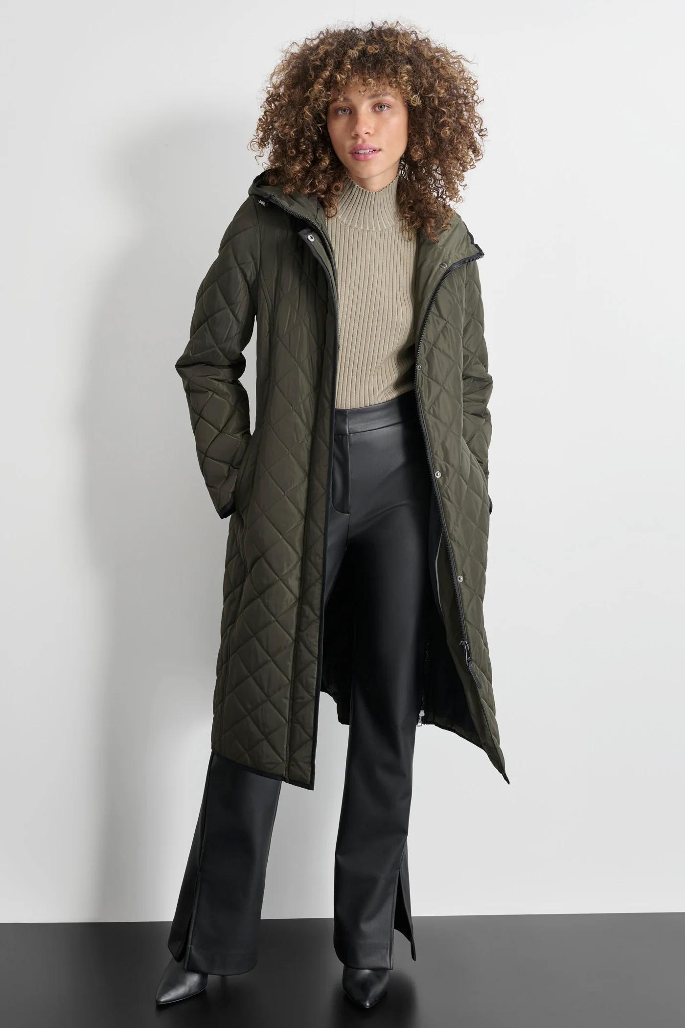Long Quilted Trench Product Image