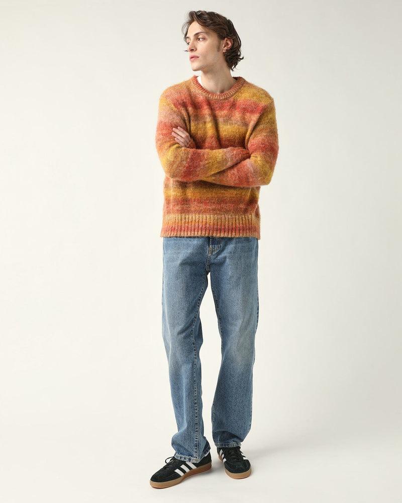 Space Dye Mohair Crewneck - Orange Product Image