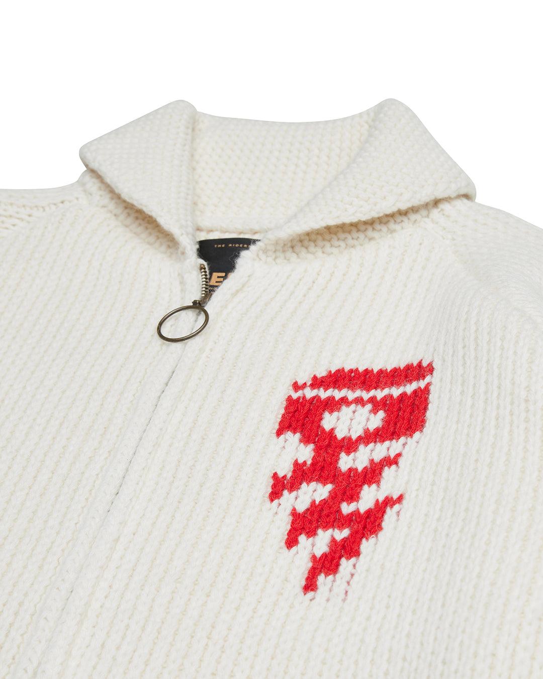 Piston Shawl Cardigan - Dirty White Product Image