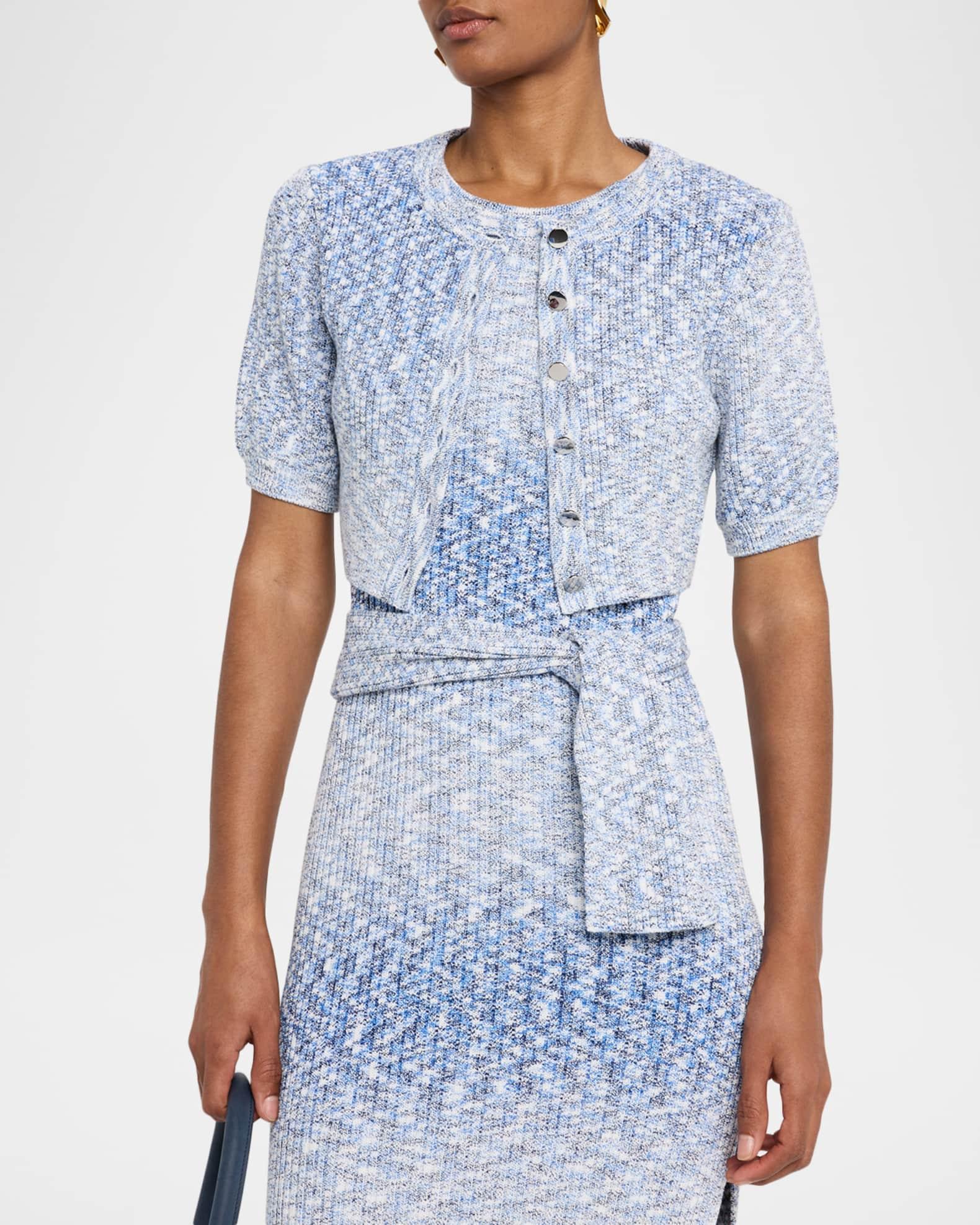 Christy Cropped Short-Sleeve Cardigan Product Image