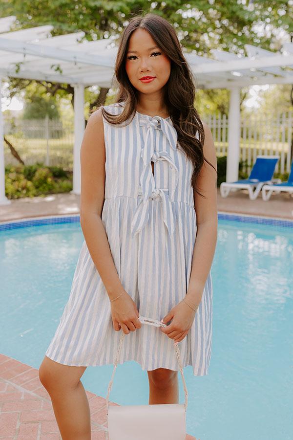 Seaside Escape Stripe Mini Dress Product Image