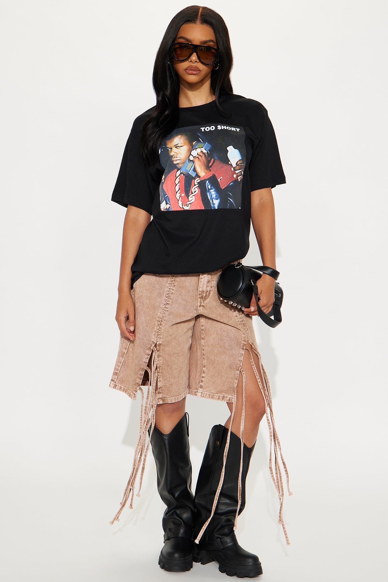 Too Short Cell Oversized Tee - Black Female Product Image