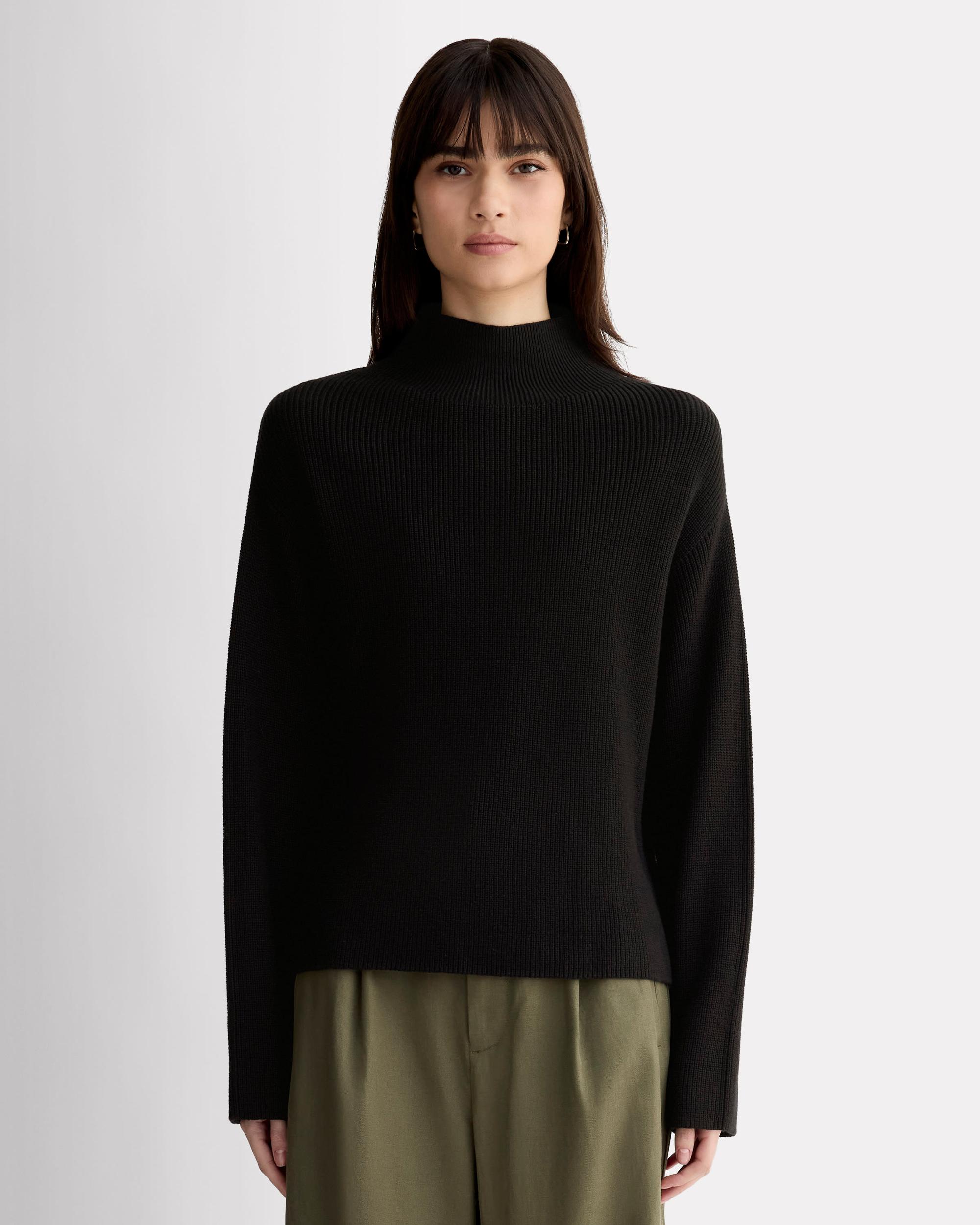 Womens Slouchy Funnel Neck in Everyday Cotton Sweater by Everlane Product Image