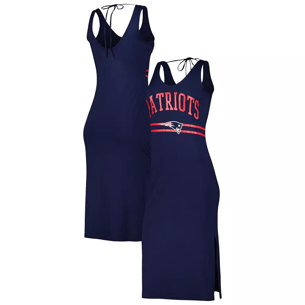 Women's G-III 4Her by Carl Banks Navy New England Patriots Training V-Neck Maxi Dress,  Product Image
