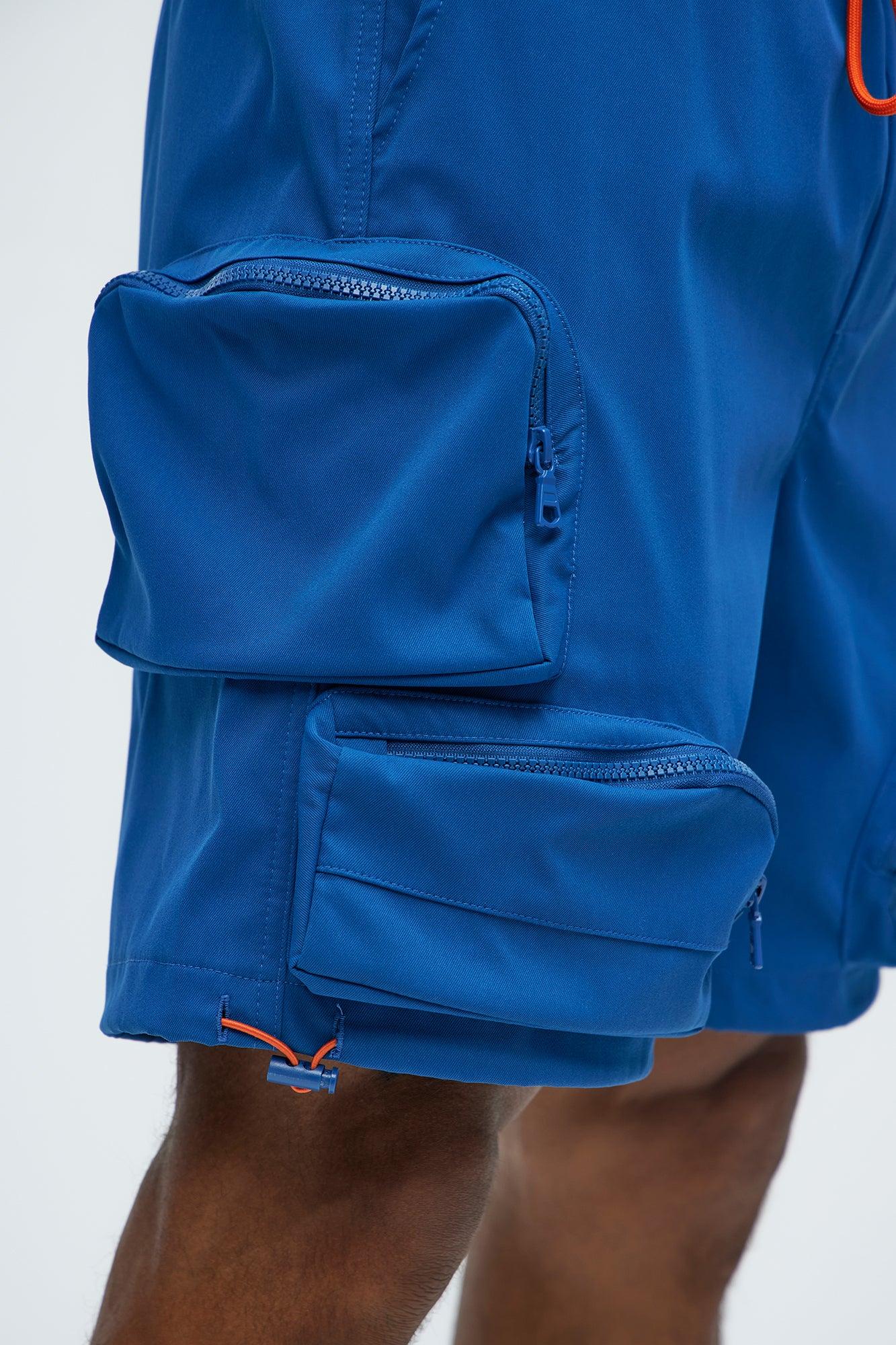 Gone Fishing Cargo Shorts - Blue Product Image