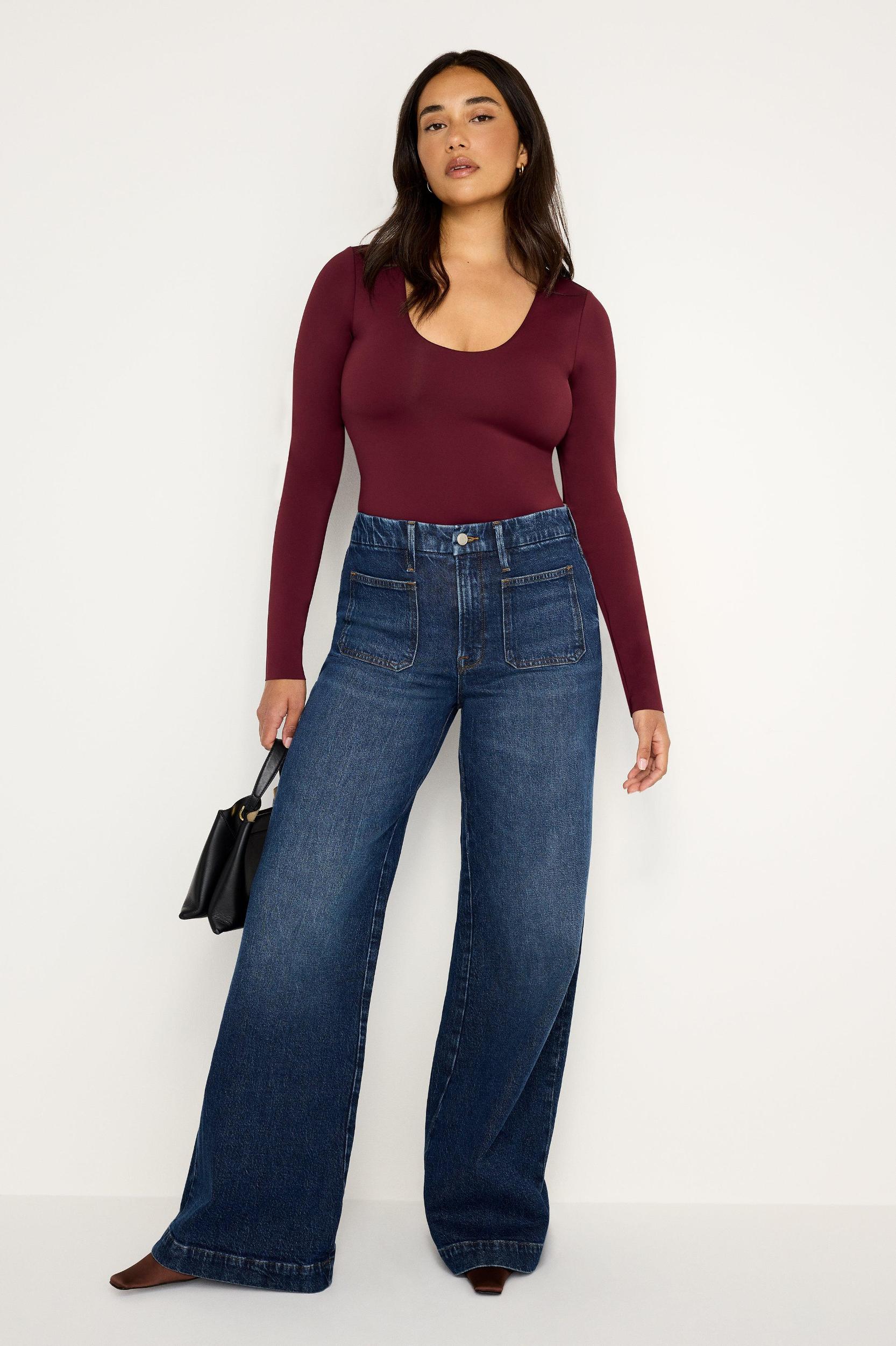 GOOD WAIST PALAZZO JEANS | INDIGO759 Product Image