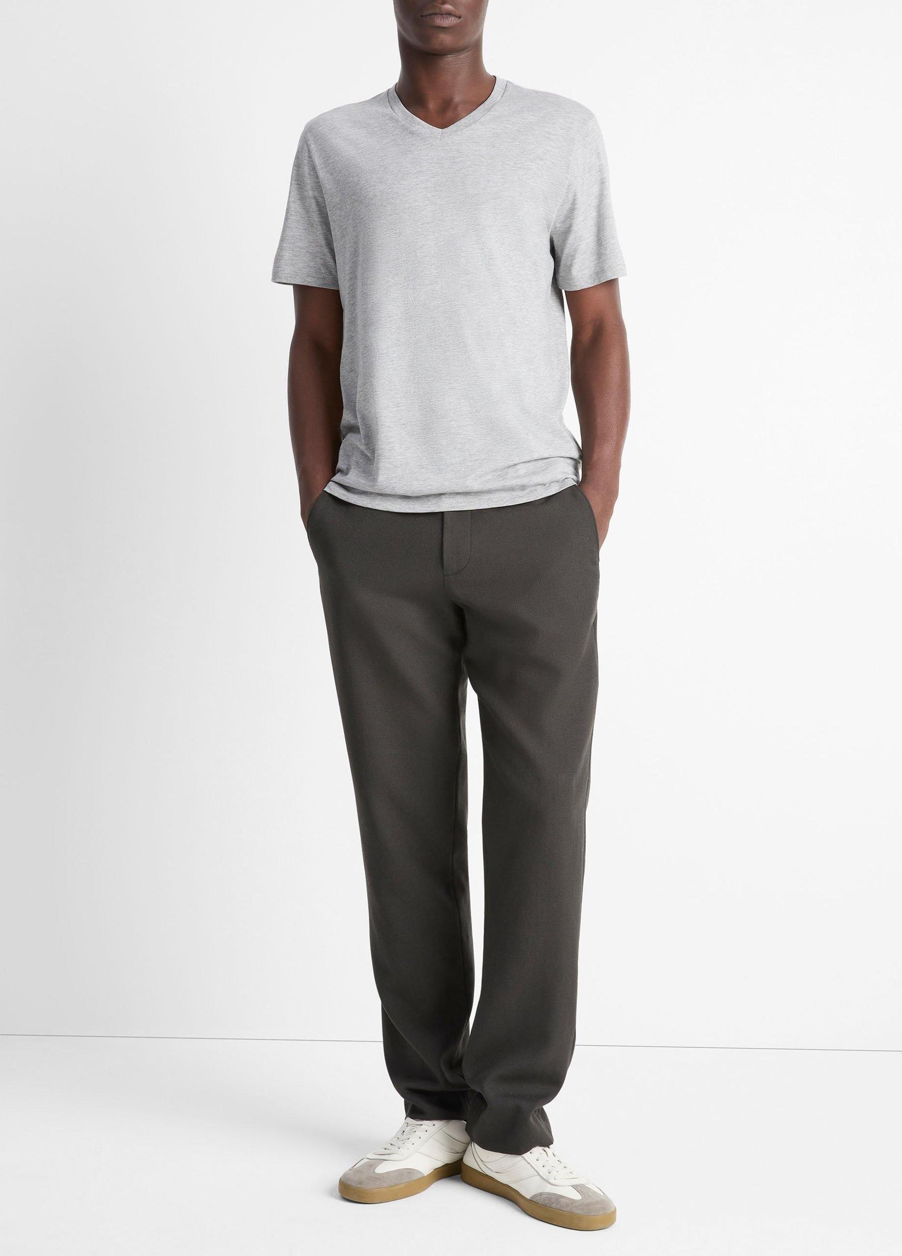 Pima Cotton V-Neck T-Shirt Product Image