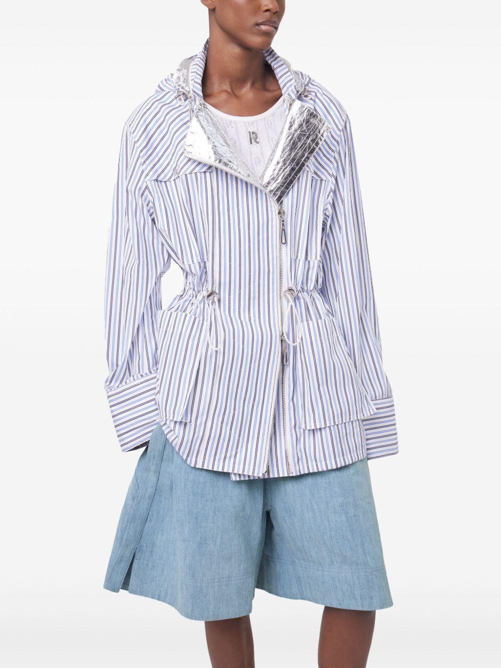 striped hooded jacket Product Image
