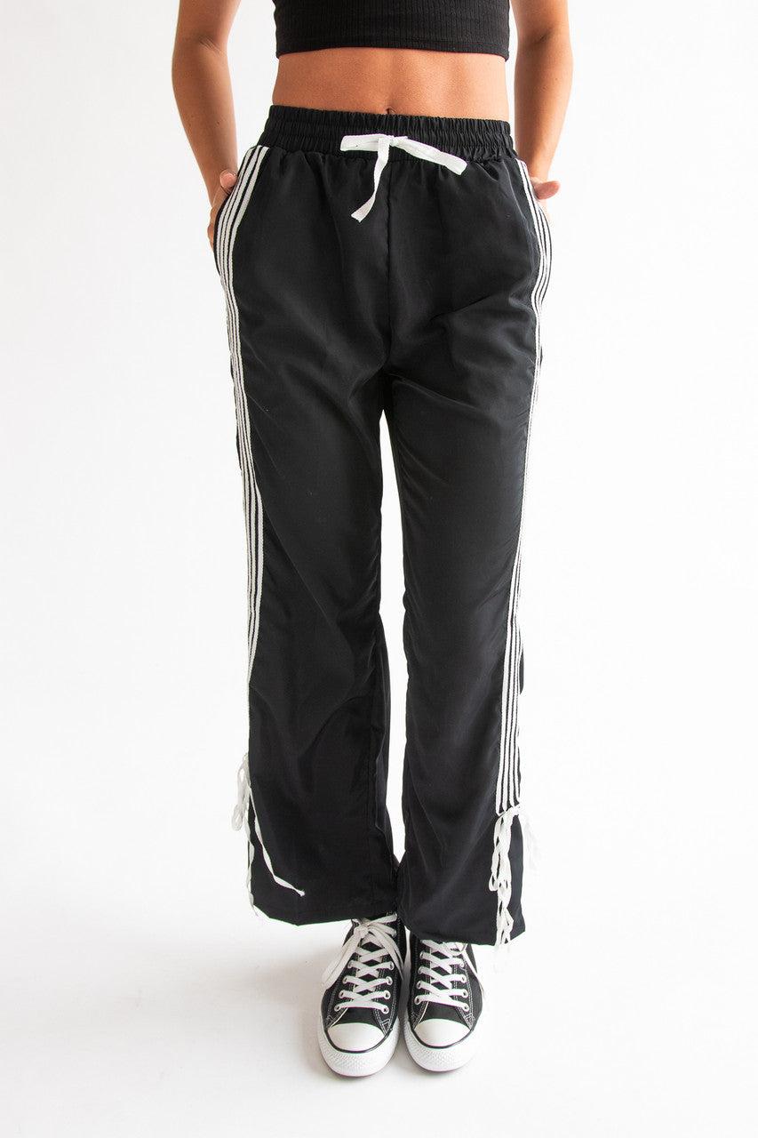 Side Stripe Bow Detail Track Pants Product Image