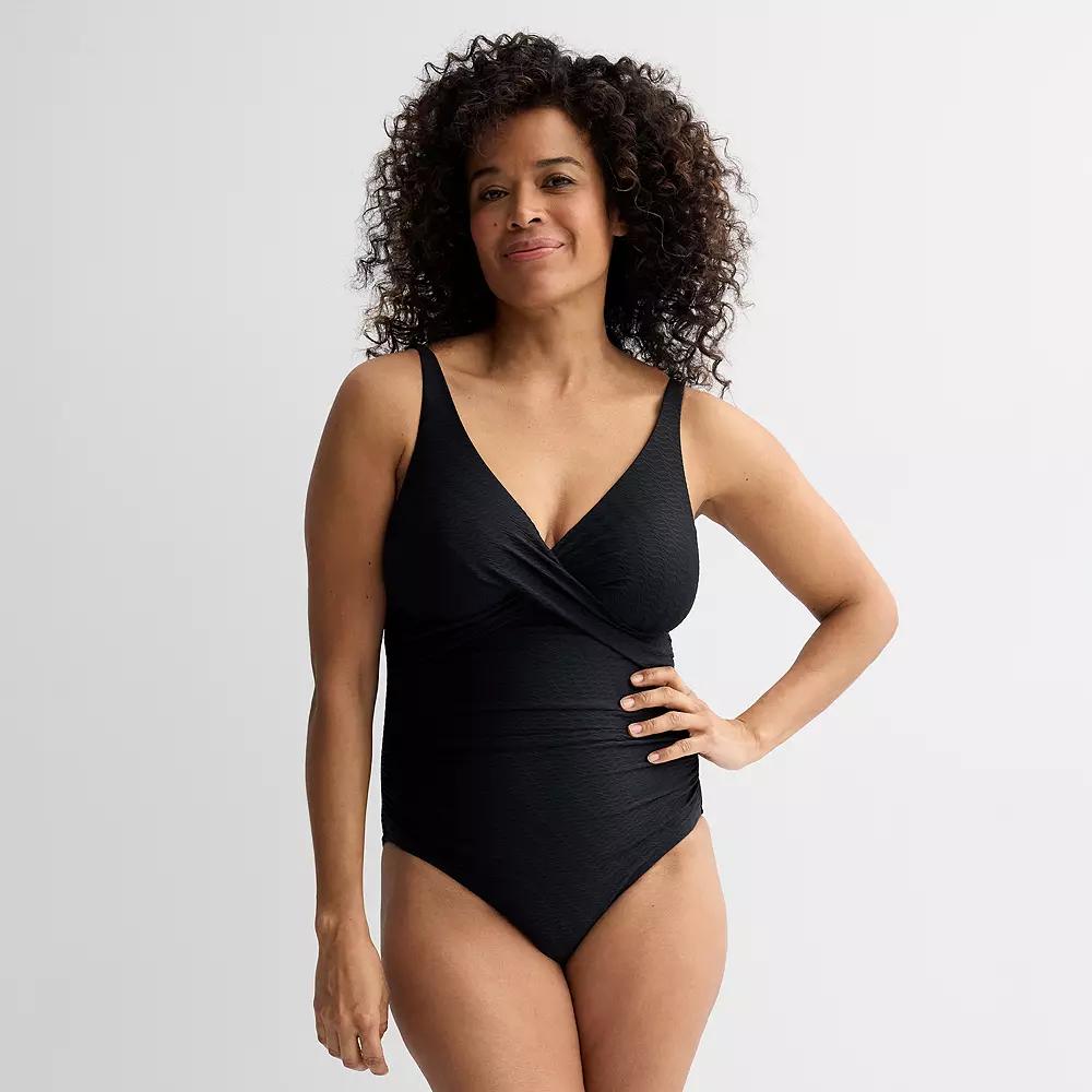 Womens Bal Harbour Cross Front One-Piece Swimsuit Product Image