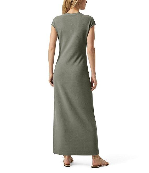 Splendid Waffle Scuba Knit Crew Neck Cap Sleeve A-Line Dress Product Image