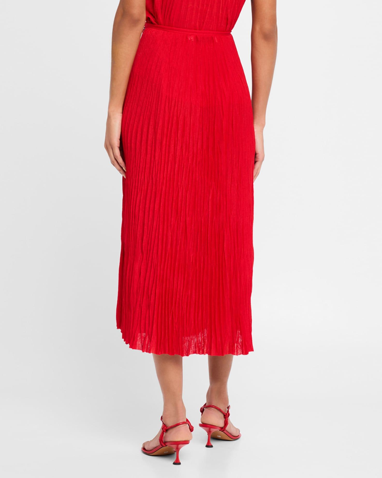 Rosalyn Pleated Jersey Skirt Product Image