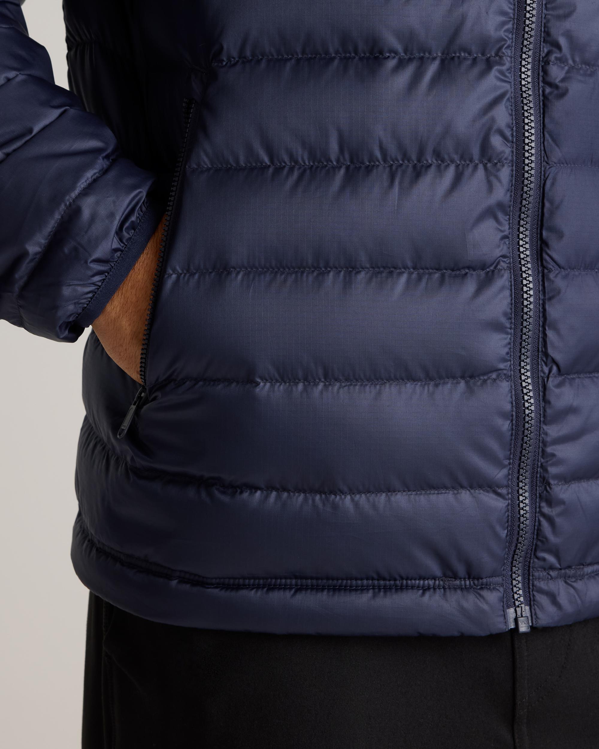 Quince | Men's Lightweight Down Packable Puffer Hooded Jacket Recycled Polyester Product Image