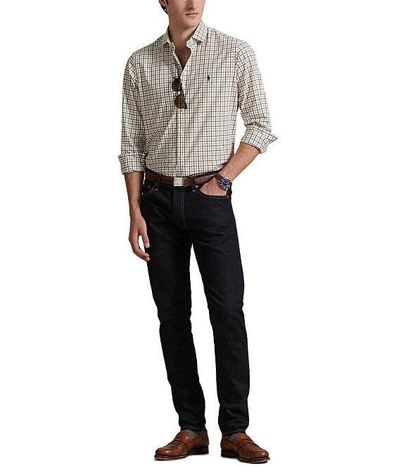 Polo Ralph Lauren Classic Fit Plaid Stretch Poplin Long Sleeve Woven Shirt Product Image