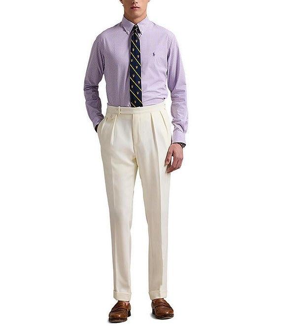 Polo Ralph Lauren Classic Fit Gingham Stretch Poplin Long Sleeve Woven Shirt Product Image