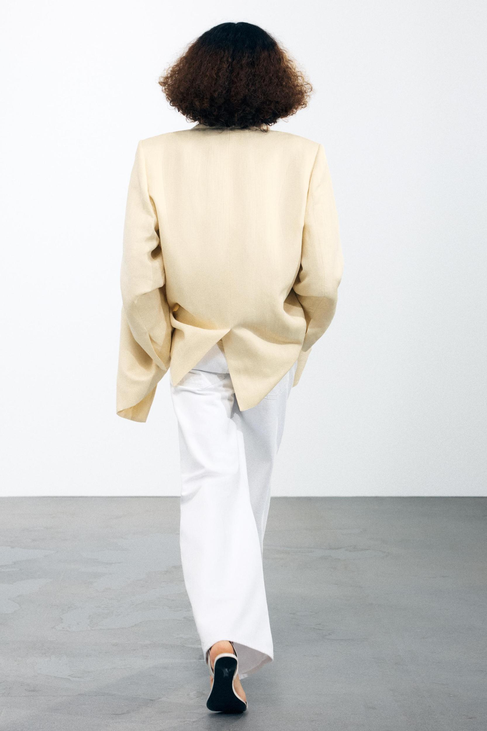 ZW COLLECTION WIDE LEG LOW-RISE JEANS Product Image