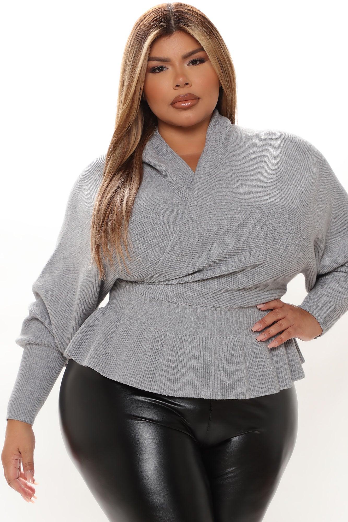 Can't Get Enough Of You Sweater - Grey Product Image