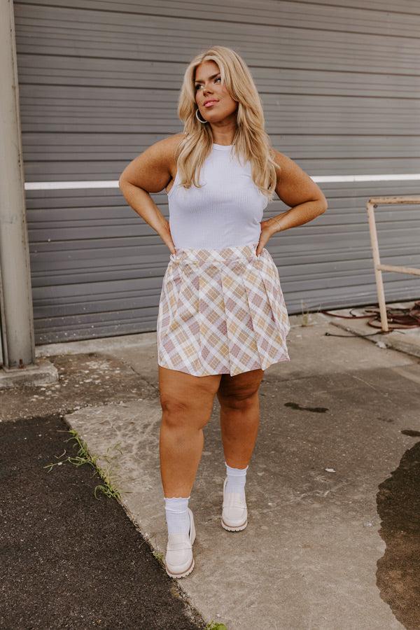 Magic Melody Wrap Skirt in Primrose Yellow Curves Product Image