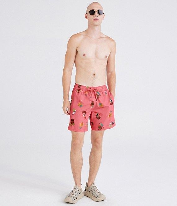 SAXX Bird Of Paradise Oh Buoy 2N1 7#double; Inseam Volley Swim Shorts Product Image