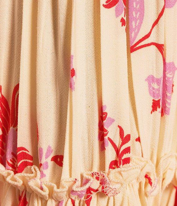 C&V Chelsea & Violet Tie Shoulder Floral Print Dress Product Image