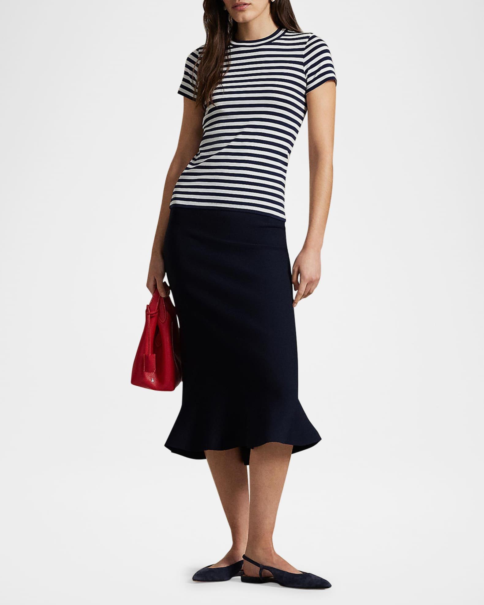 Flared Knit Skirt Product Image