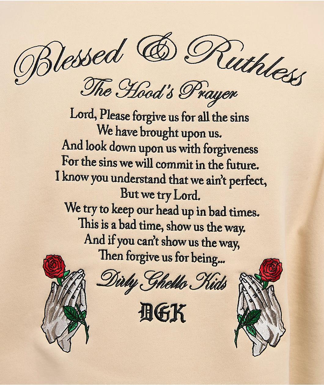 DGK Mercy Tan Hoodie Product Image