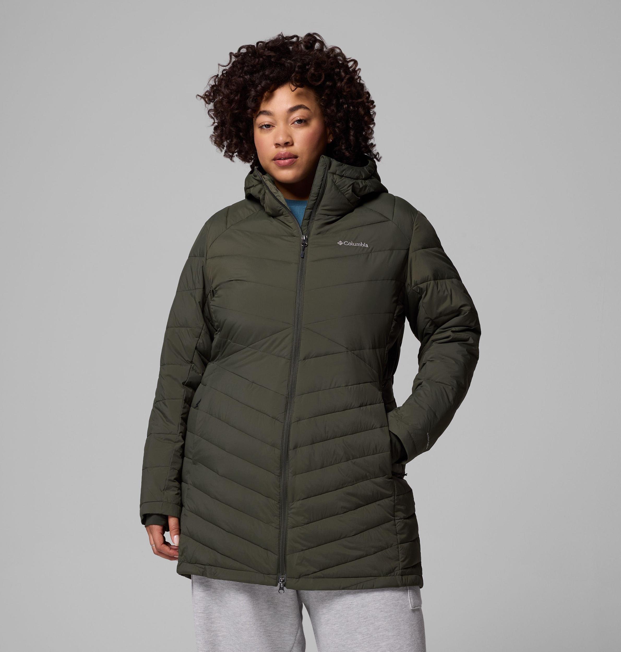 Columbia Womens Joy Peak II Mid Hooded Jacket - Plus Size- Product Image