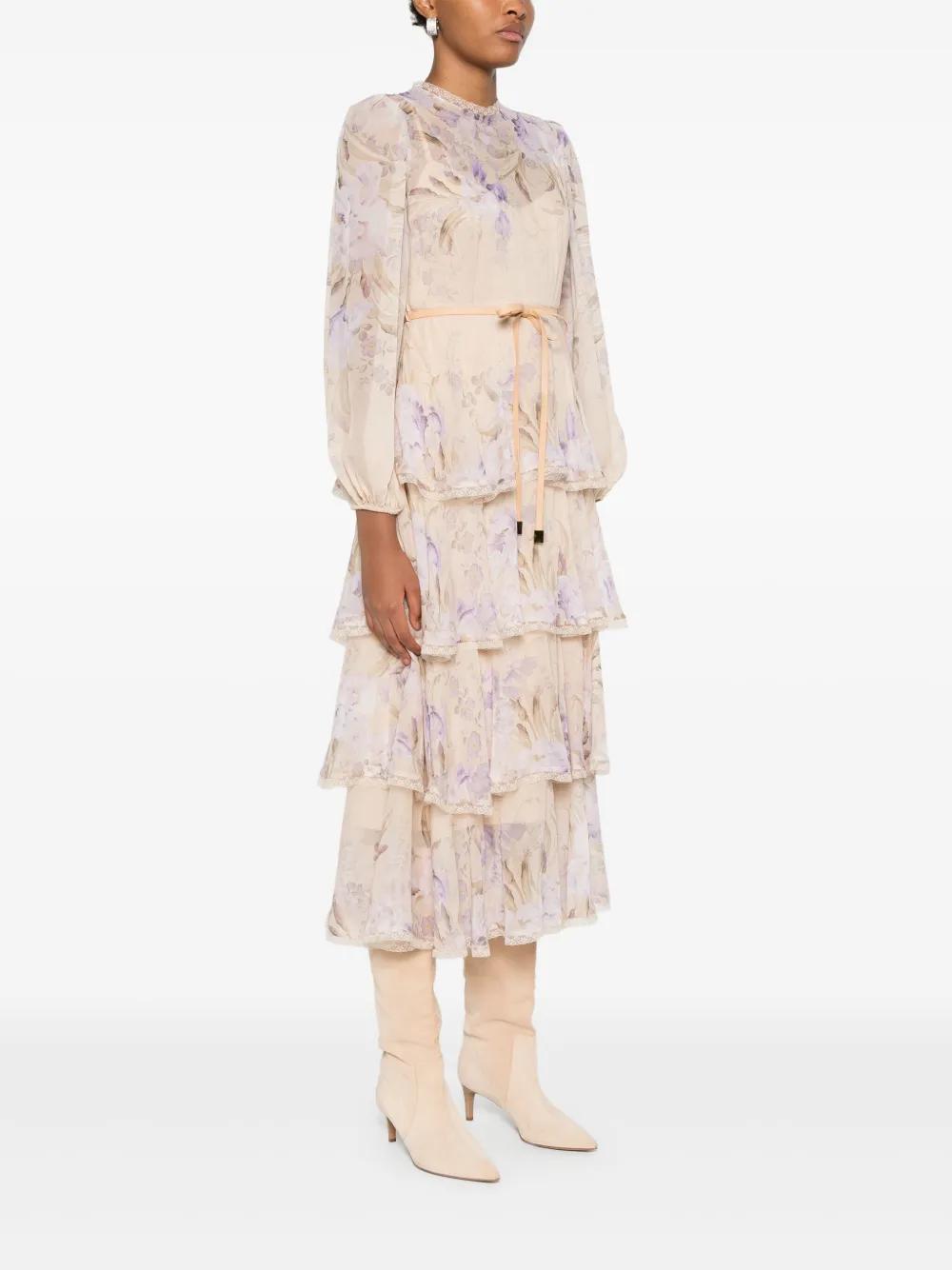 Eden Lace Edge midi dress Product Image