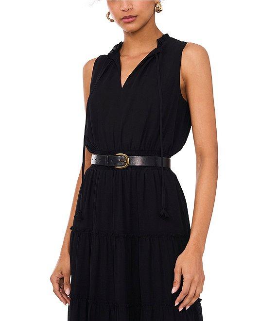 1. STATE V-Neckline Sleeveless Gauze Maxi Dress Product Image