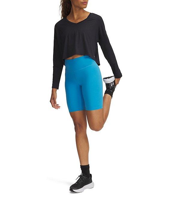 Under Armour Solid Motion High Waist Pull-On Bike Shorts Product Image