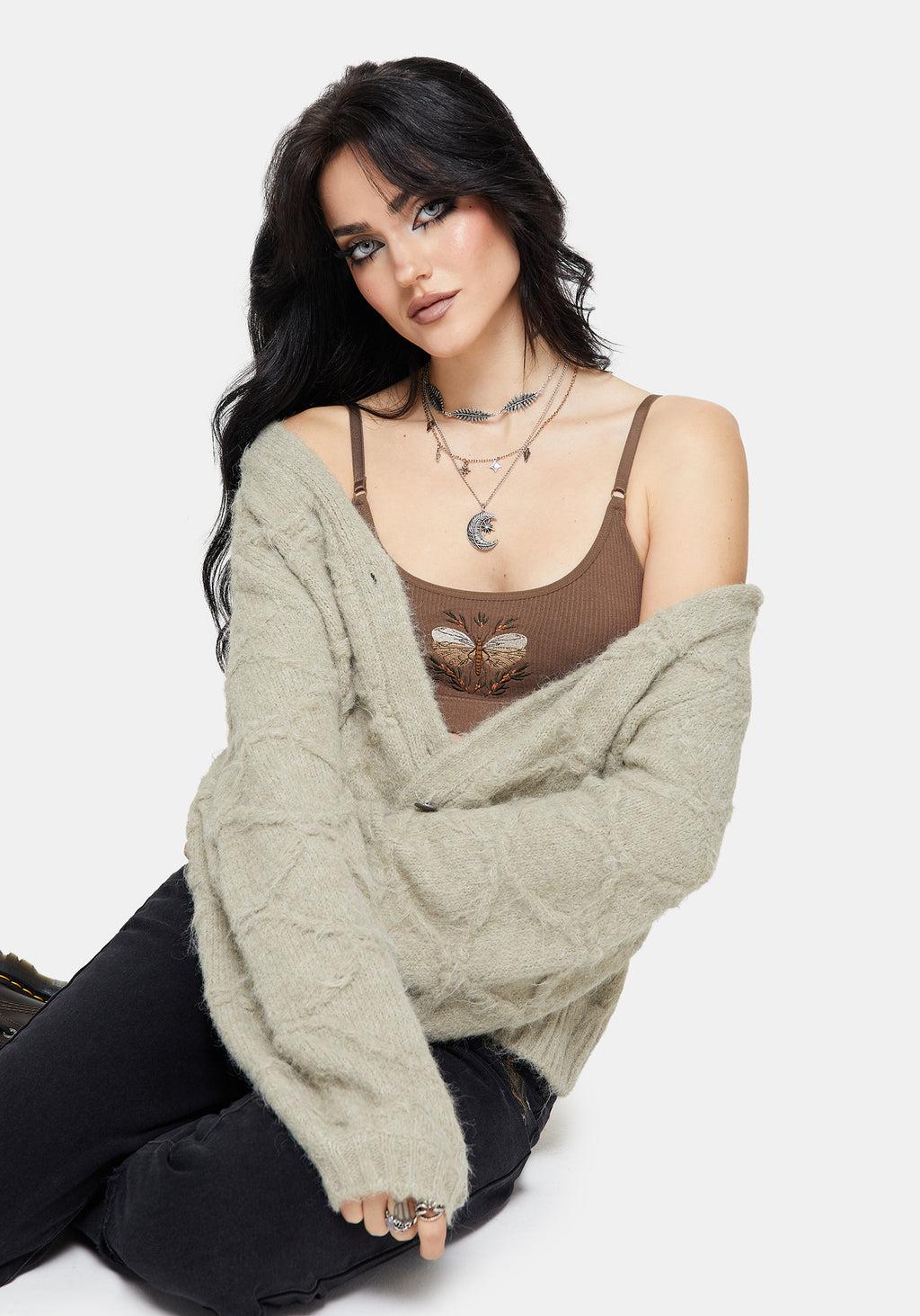 Griffinfly Embroidered Seamless Bralet Set Product Image
