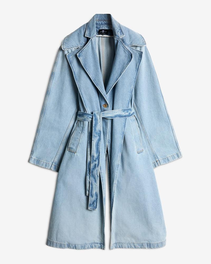 Denim Trench Coat Product Image
