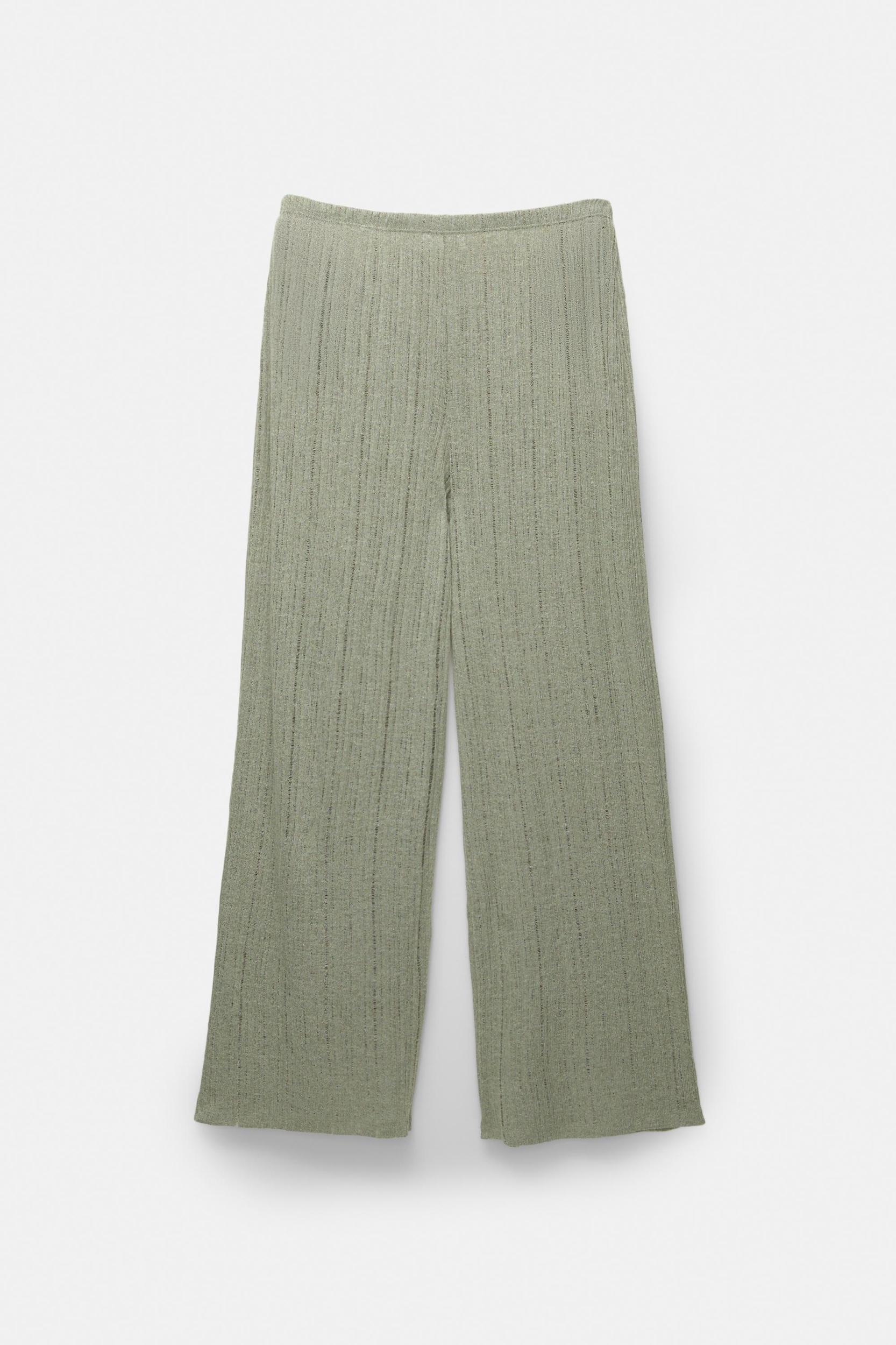 Pointelle knit trousers Product Image
