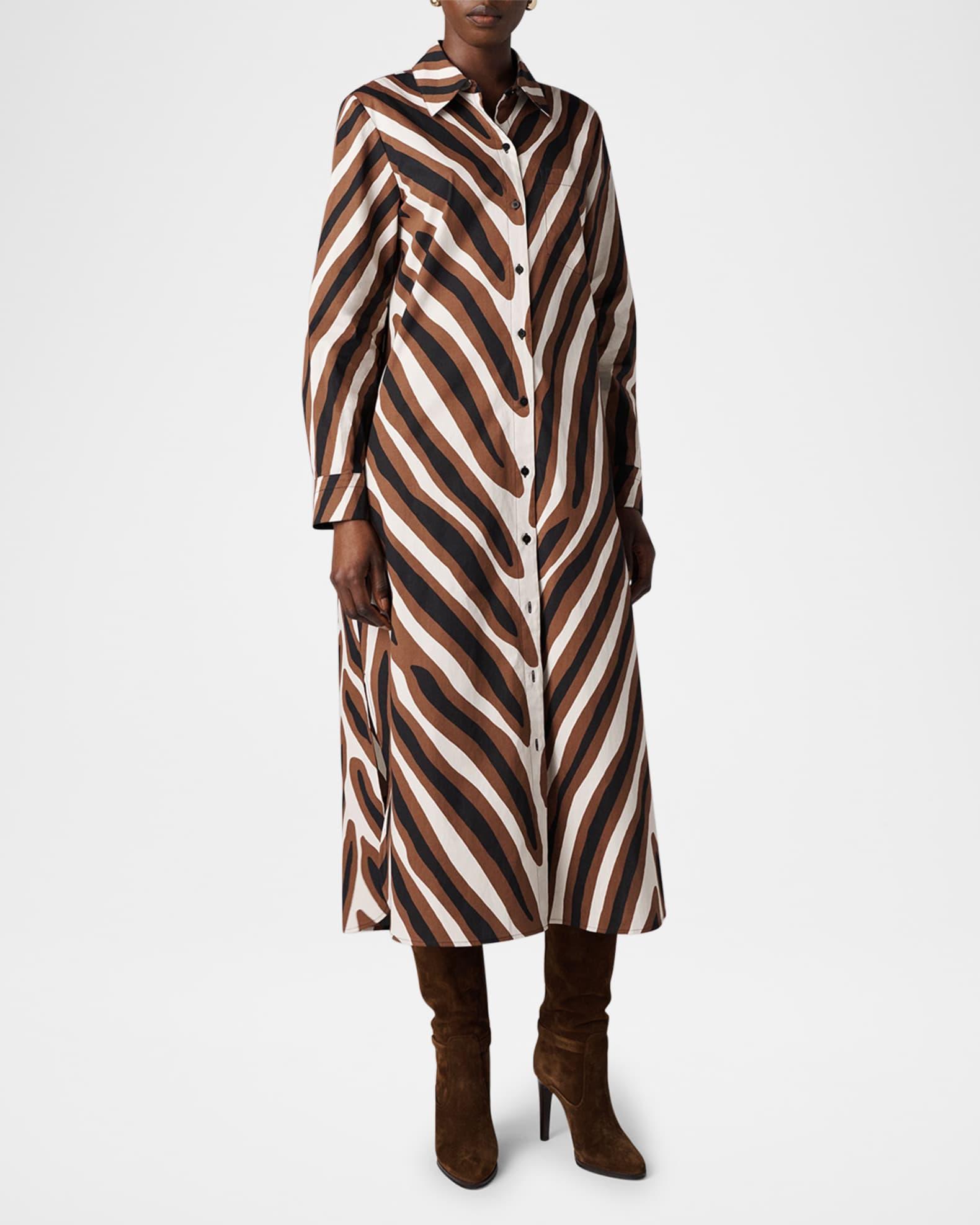 Karrington Striped Midi Shirtdress Product Image