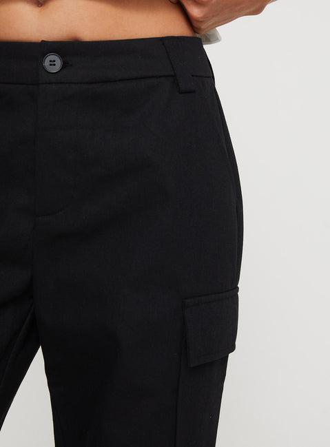 Raider Low Waist Cargo Pant Black Product Image