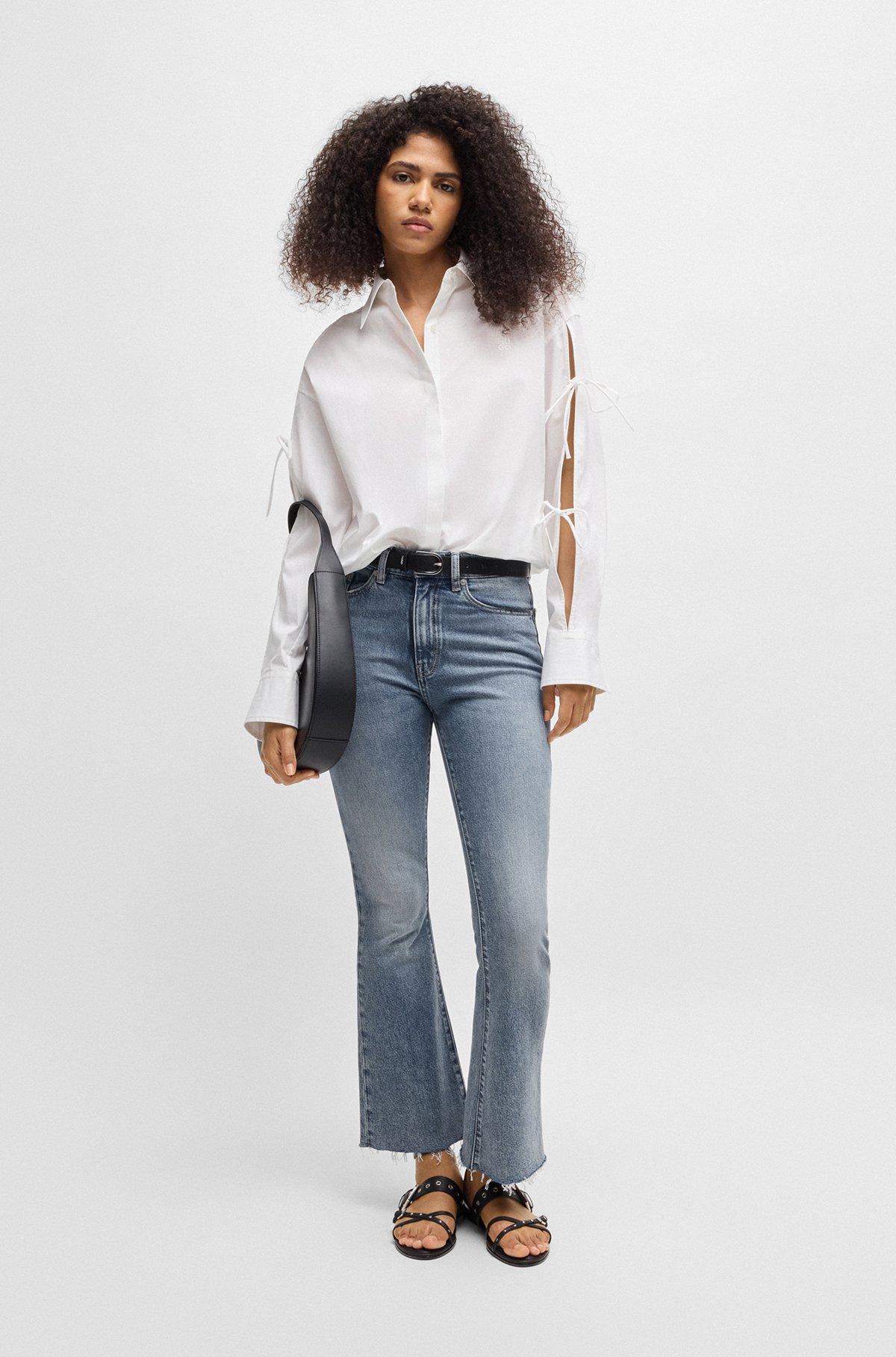 HUGO - Skinny-fit jeans in quartz-blue super-stretch denim - Blue Product Image