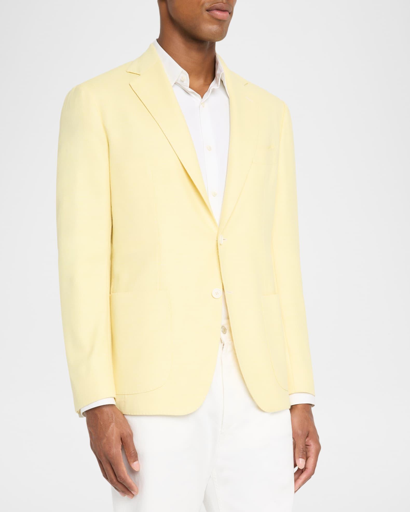 Men's Wool, Silk and Linen Single-Breasted Sport Coat Product Image