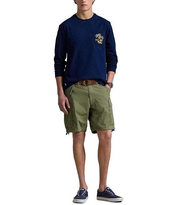 Polo Ralph Lauren Classic Fit Embroidered Jersey Long Sleeve T-Shirt Product Image