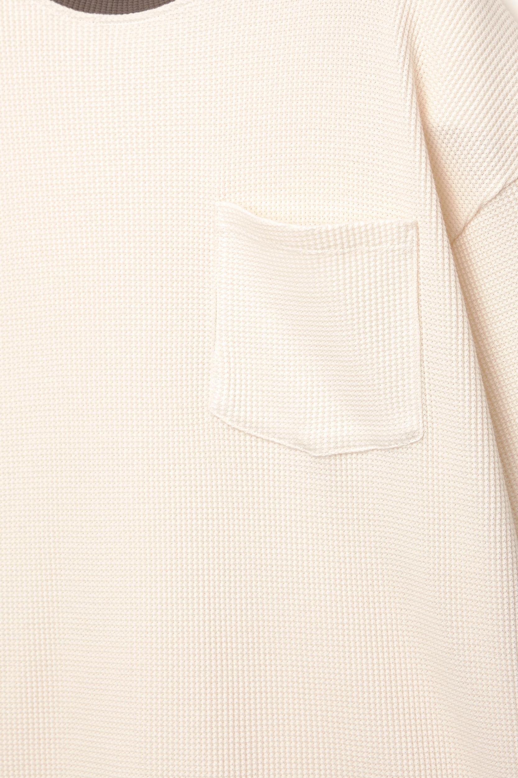 Ribbed waffle-knit T-shirt Product Image