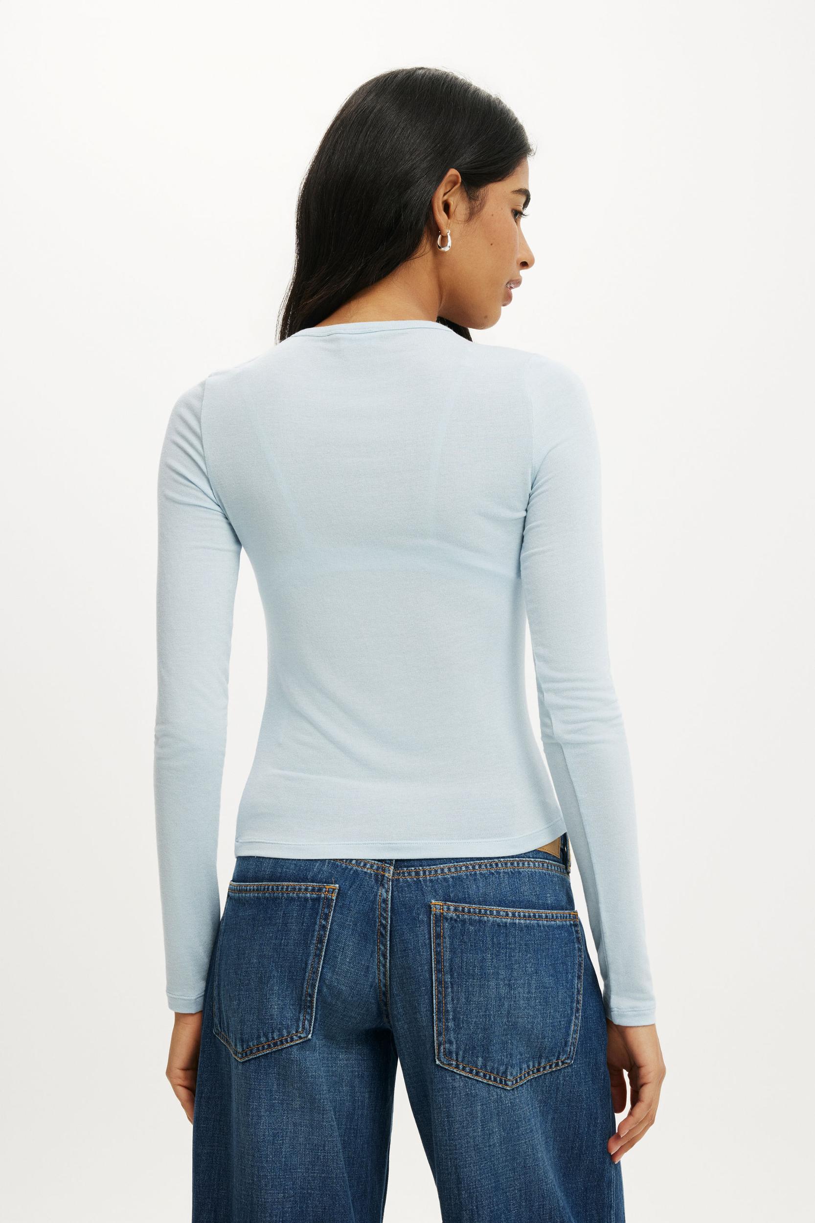 Sheer Layer Crew Long Sleeve Product Image