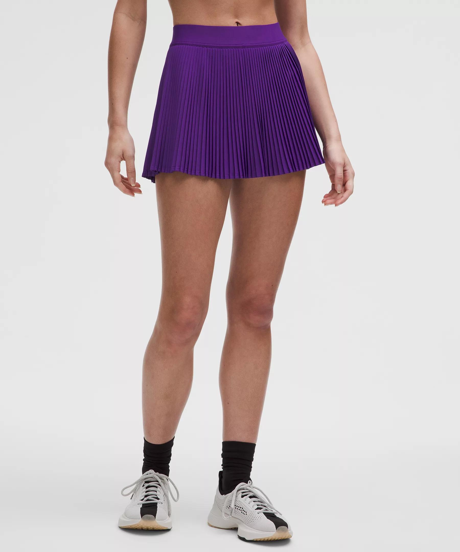 Varsity High-Rise Pleated Tennis Skirt Product Image