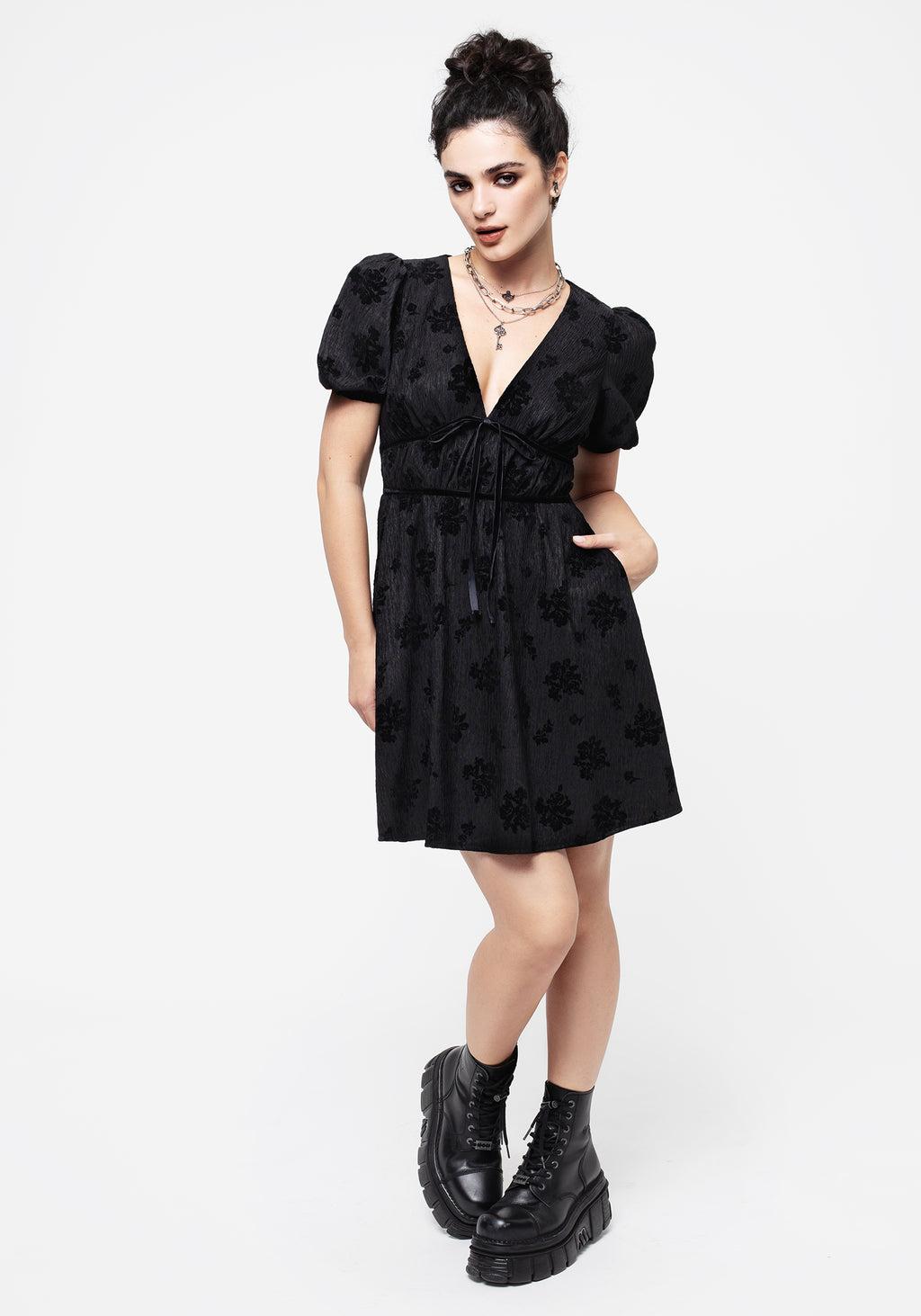 Giselle Floral Puff Sleeve Mini Dress Product Image