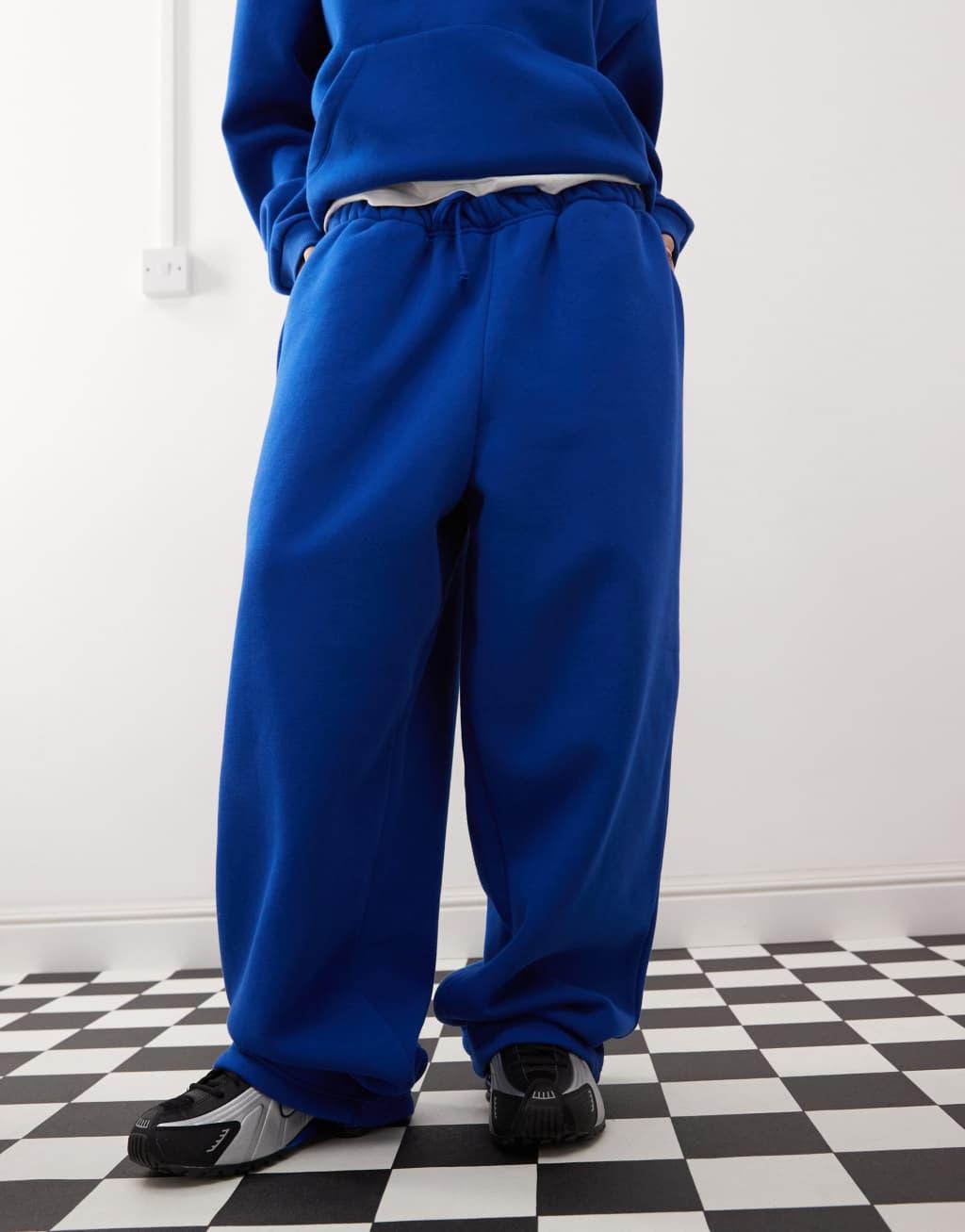 COLLUSION relaxed sweatpants in blue Product Image