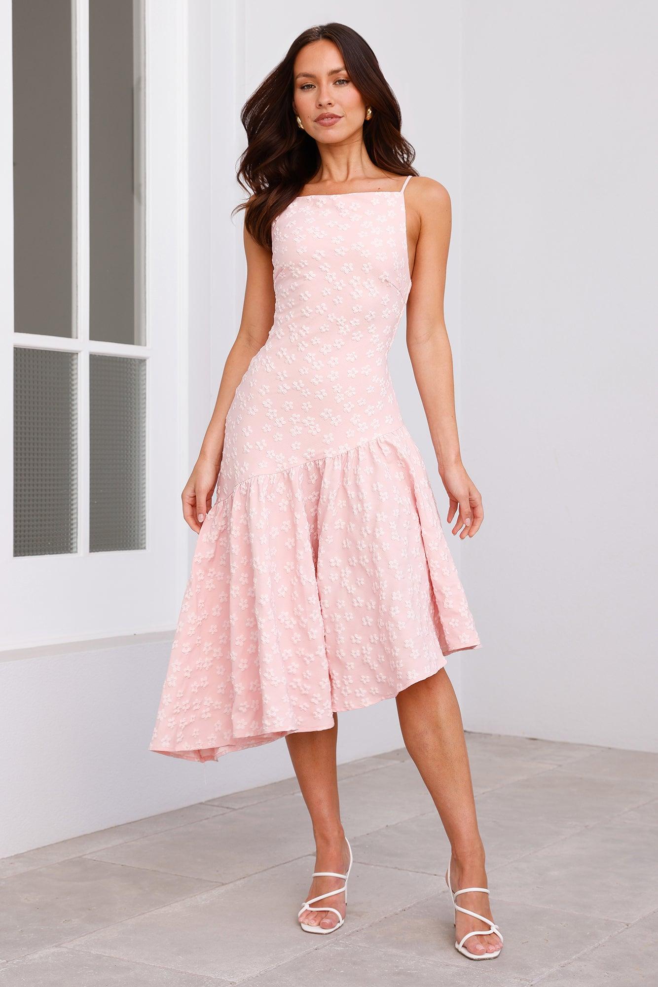 Delicacies Midi Dress Pink Product Image