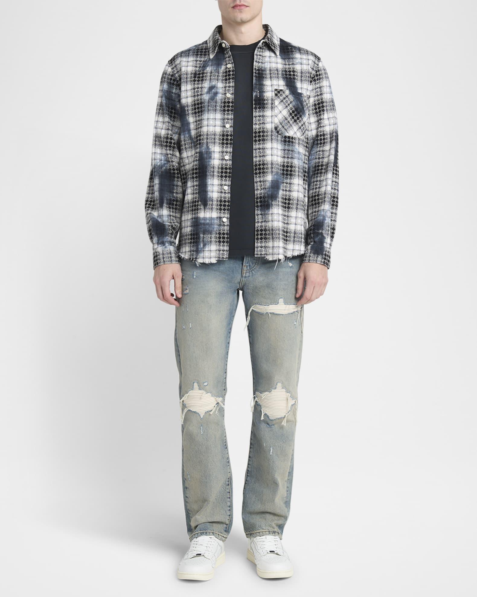 Men's MA Quad Bleached Plaid Flannel  Product Image