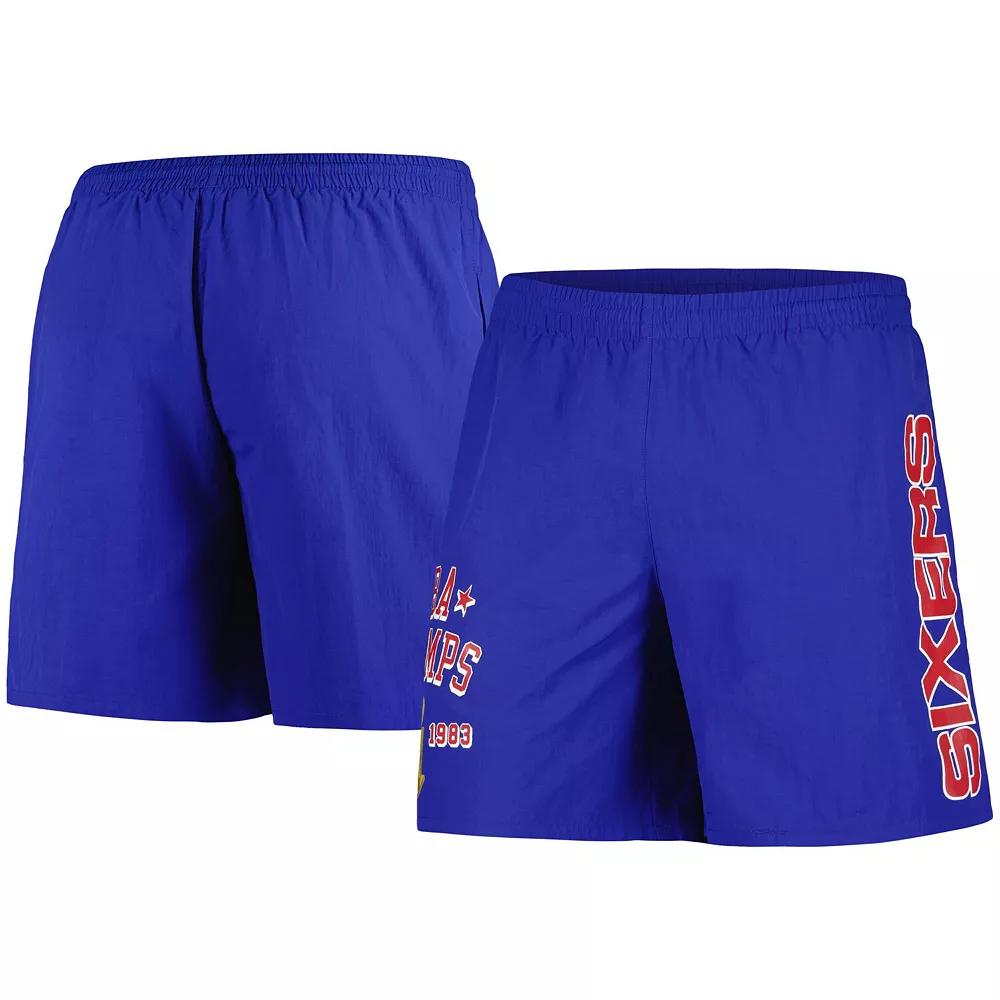 Men's Mitchell & Ness Royal Philadelphia 76ers 1983 NBA Champs Heritage Shorts, Size: 3XL, 76r Blue Product Image