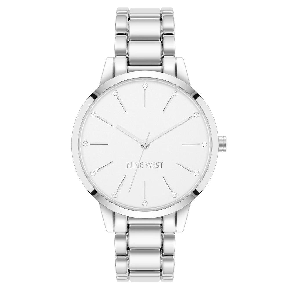 Nine West Women's Polished Bracelet Watch, Size: 36MM, Silver Product Image