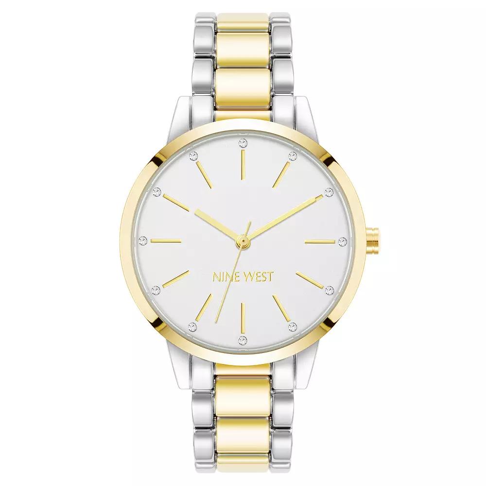 Nine West Women's Polished Bracelet Watch, Size: 36MM, Two Tone Product Image